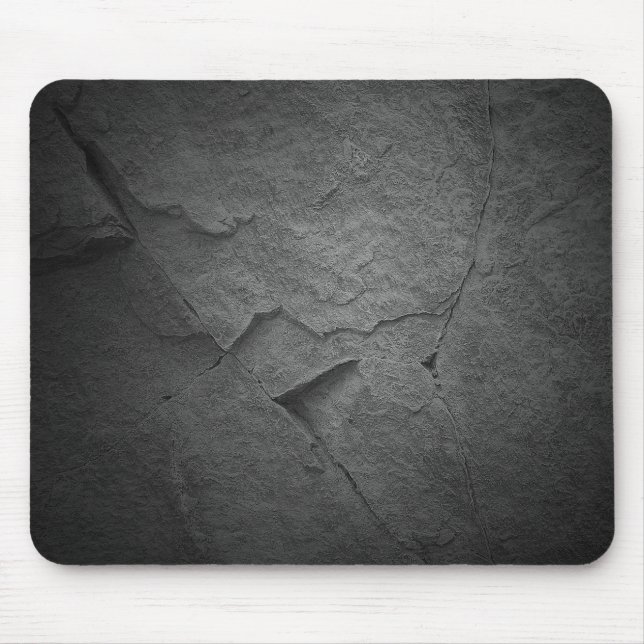 slate black rock texture mouse mat (Front)