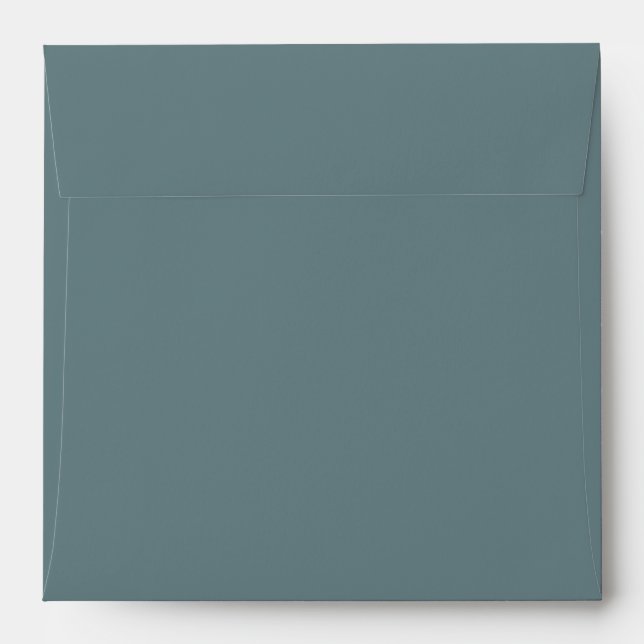 Slate Blue 5x5 Envelope to Match Invitation (Back (Top Flap))