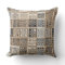 Slate Blue Brown Sari Mosaic Pattern Art
