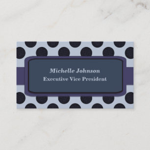 Slate blue Circles Business Card