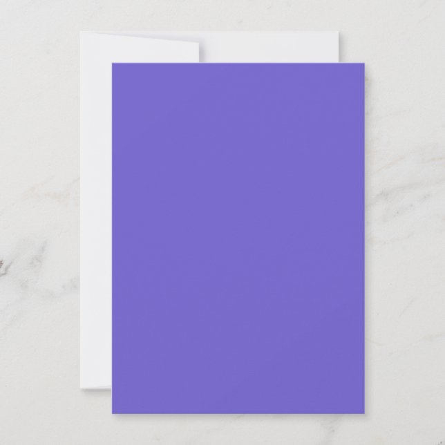 Slate Blue Custom Invitation Card (Front)