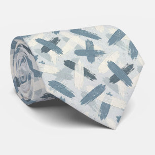 Slate Blue Faux Silk Abstract Designer Style Tie
