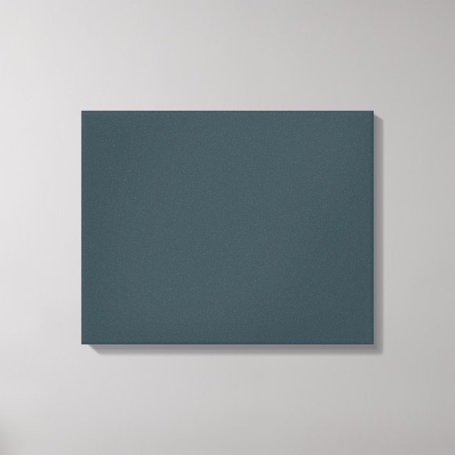 Slate Blue Grey Trend Colour Customised Template Canvas Print (Front)