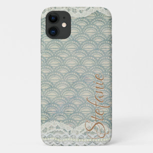 Slate Blue Lace iPhone 11 Case