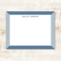 Slate Blue Men's 2-Tone Professional Stationery