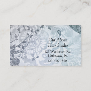 Slate Blue Paisley Business Cards