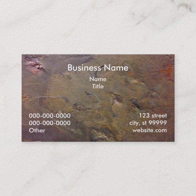 Slate Business Card (Front)