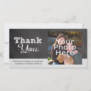 Slate Chalkboard-look Wedding Thank You