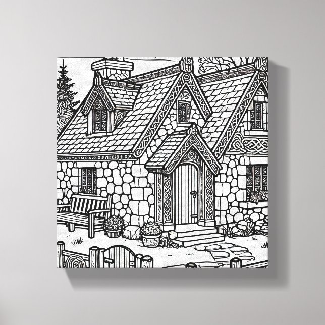 Slate Cottage #2 Canvas Print (Front)