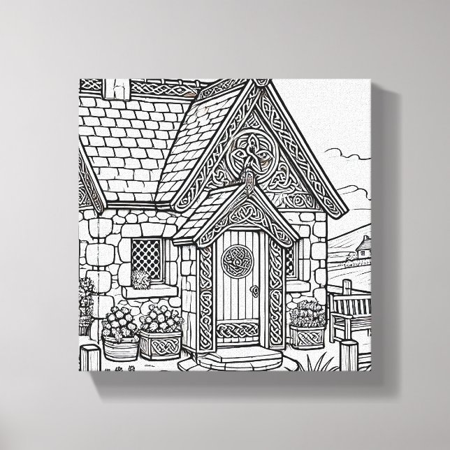 Slate Cottage #32 Canvas Print (Front)