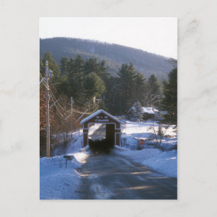 Slate Covered Bridge, Swanzey NH Postcard