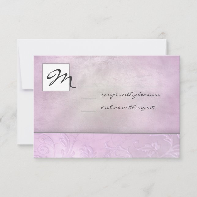 Slate Floral RSVP (Front)