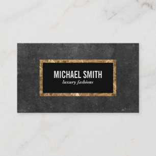 Slate Gold / Black Business Card