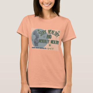 Slate green Stay healthy female tee