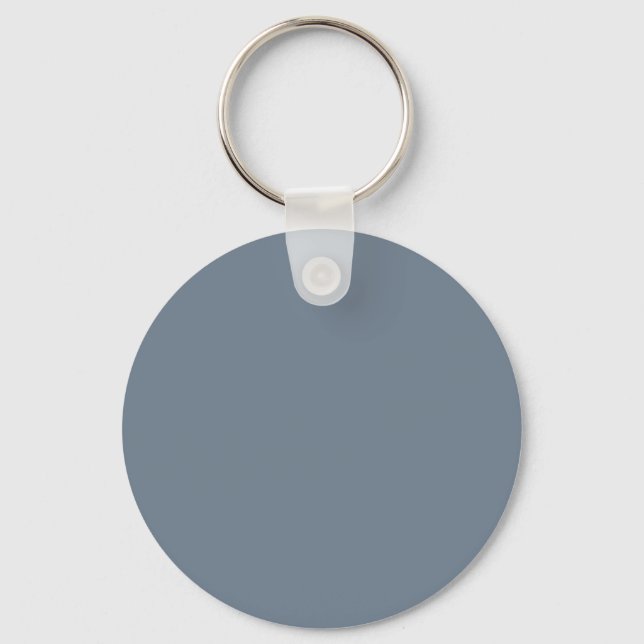 Slate Grey 708090 Colour - Option to Add Name Key Ring (Front)