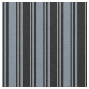 Slate Grey & Black Coloured Lines/Stripes Pattern Fabric