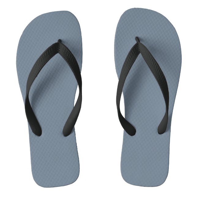 Slate Grey Flip Flops (Footbed)