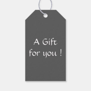 Slate Grey Gift Tags