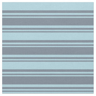 Slate Grey & Light Blue Coloured Striped Pattern Fabric