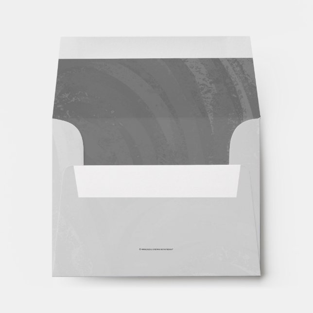 Slate Grey Monogram Envelopes (Back (Bottom))