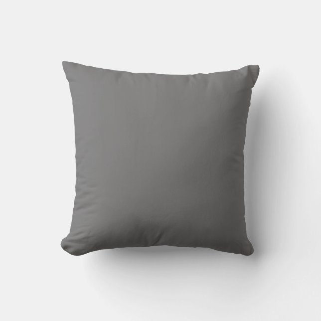 SLATE – Grey Solid Colour   Cushion (Front)