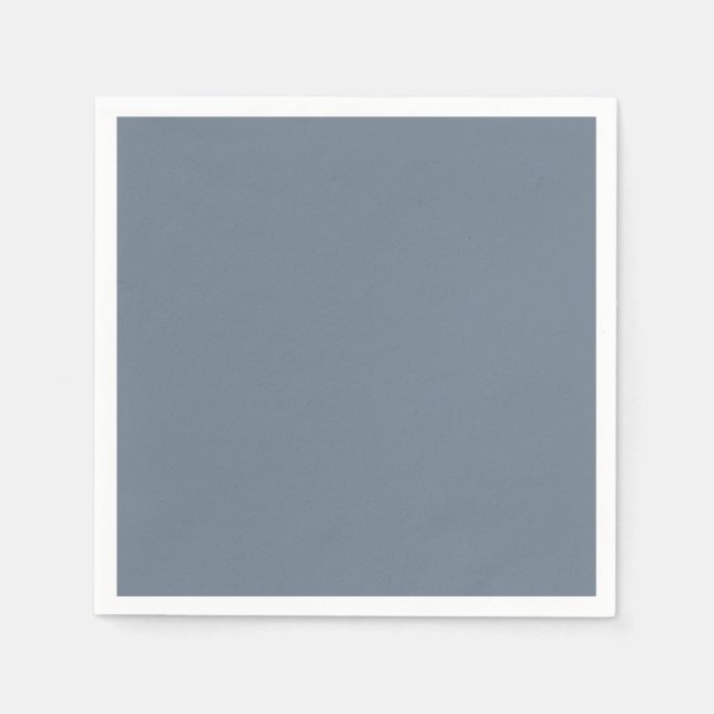 Slate Grey Standard Cocktail Paper Napkin (Front)