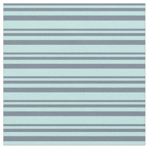 Slate Grey & Turquoise Coloured Lines Fabric