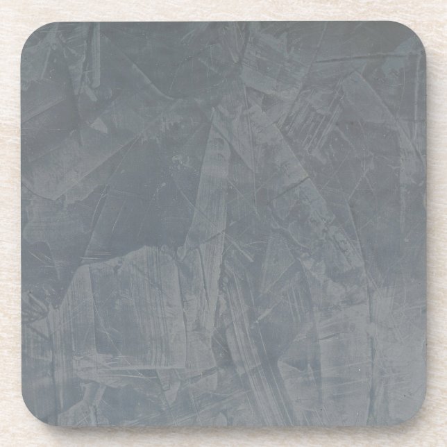 Slate Grey Venetian Plaster Coaster (Front)