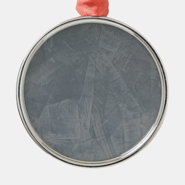 Slate Grey Venetian Plaster Metal Tree Decoration (Front)