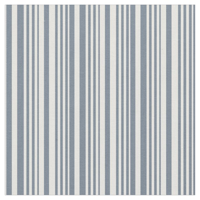 Slate Grey & White Lines/Stripes Pattern Fabric (Close Up)