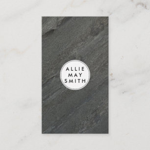 Slate   Modern Stylish Business Card