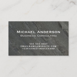 Slate Rock Background Business Card