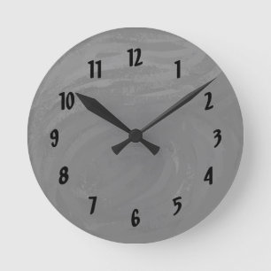 Slate Round Clock
