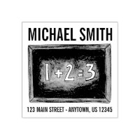 Slate School Chalkboard Math Teacher Class Address