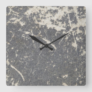 Slate, Stone, Granite Square Wall Clock