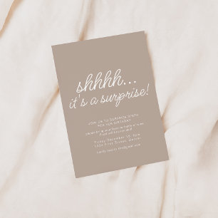 Slate Surprise Birthday Party Invitation