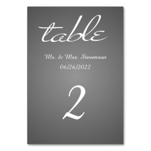 Slate Table Numbers