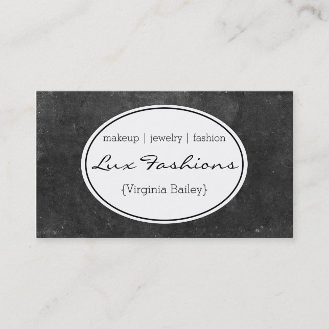 Slate Texture Business Card (Front)