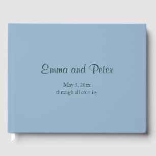 Slate "Through All Eternity" Minimalist Wedding Guest Book