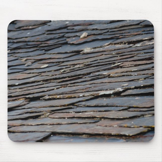 Slate tile roofs mouse mat (Front)