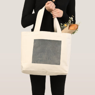 Slate Venetian Plaster Faux Finish Large Tote Bag