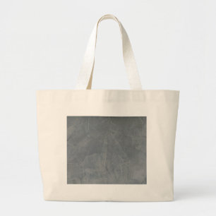 Slate Venetian Plaster Faux Finish Large Tote Bag