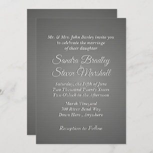 Slate Wedding Invitation