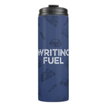 SlateBlue Writing Fuel Travel Mug