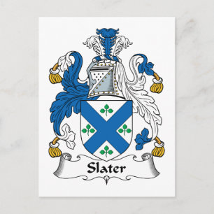 Slater Family Crest Postcard