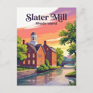 Slater Mill Rhode Island Postcard