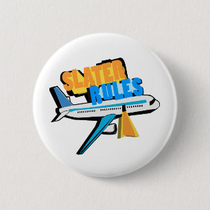 Slater Rules 6 Cm Round Badge