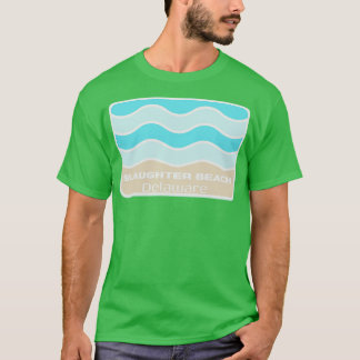 Slaughter Beach Delaware Crashing Wave on a DE San T-Shirt