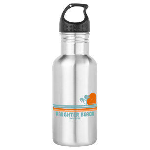 Slaughter Beach Delaware Sun Palm Trees 532 Ml Water Bottle