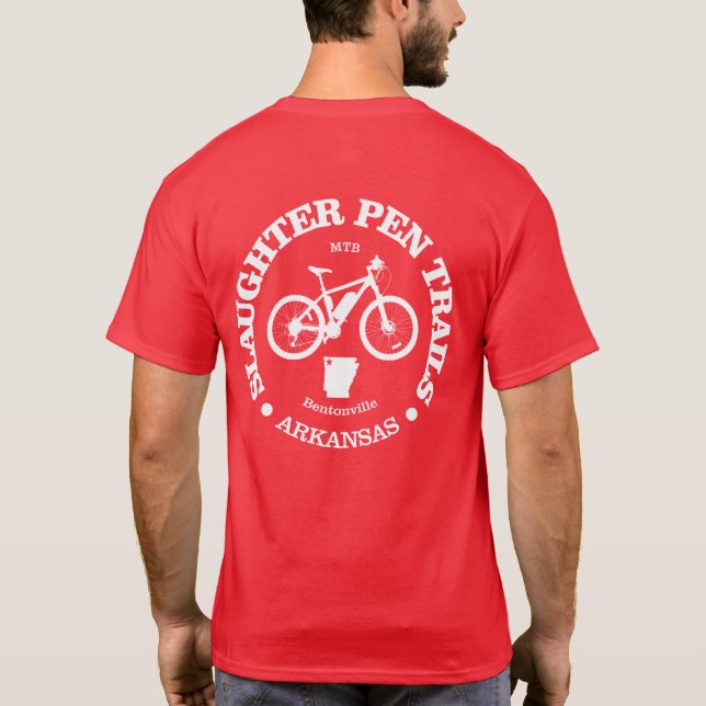 Slaughter Pen Trails (cycling) T-Shirt (Back)